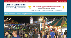 Desktop Screenshot of clintoncofair.com