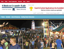 Tablet Screenshot of clintoncofair.com